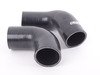 ES#3134074 - 009037ECS02-02 - High Flow Turbo Outlet Pipe Kit - Wrinkle Red - Improve airflow and reduce restrictions with our High Flow Turbo Outlet Pipe Kit! - ECS - Audi Volkswagen