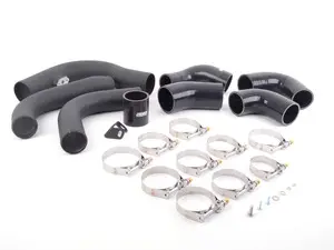  High Flow Intercooler Charge Pipe Kit - Wrinkle Black