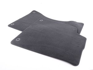 ES#2164898 - 4G1863691AQA5 - Front Carpeted Floor Mats - Soul (Black) - Protect your interior carpet - Genuine Volkswagen Audi - Audi