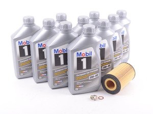 ES#2817553 - 0001803009KT4 - 2007-2014 V8 AMG Oil Change Kit - Includes Hengst filter and Mobil 1 229.5 Spec oil - Assembled By ECS - 