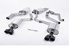 ES#2827484 - SSXAU367 - Cat-Back Exhaust System - Resonated - 2.37" stainless steel with quad 100mm black Cerakote tips - Milltek Sport - Audi