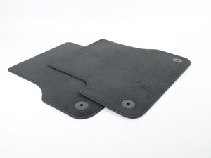 ES#3086338 - 4G0864450BQA5 - Rear Carpeted Floor Mats - Soul (Black) - Protect your interior carpet - Genuine Volkswagen Audi - Audi
