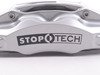 ES#3048373 - 83.154.004G.62 - StopTech rear 4 piston big brake kit (345x28mm) - (NO LONGER AVAILABLE) - Comes with 4 piston silver calipers, 2 piece uncoated drilled rotors and stainless steel brake lines. - Includes brackets and mounting bolts - StopTech - 