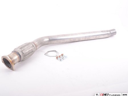 ES#3175270 - 251126R - Performance Stainless 2.5" Downpipe  - High flow, stainless downpipe kit to be used with factory exhaust - Techtonics Tuning - Audi