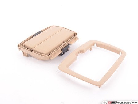 ES#156115 - 52209120257 - Rear cup holder - Beige  - (NO LONGER AVAILABLE) - Rear center armrest cup holder - Genuine BMW - 