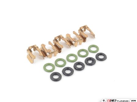 ES#2996831 - 07K906031BKT1 - Fuel Injector Installation Kit - Includes all the necessary o-rings and injector clips to swap your injectors - Assembled By ECS - Volkswagen