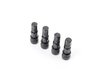 ES#3170901 - 4PCVSW/CAPBLK - Aluminum Valve Stems With Hex Caps - Black  - Lightweight anodized valve stems with hex caps - Sickspeed - BMW Volkswagen MINI