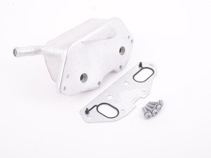 ES#3183650 -  06e117021gKT - Oil Cooler Kit  - Includes oil cooler, gasket, and hardware for a complete swap - Assembled By ECS - Audi