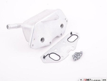 ES#3183650 -  06e117021gKT - Oil Cooler Kit  - Includes oil cooler, gasket, and hardware for a complete swap - Assembled By ECS - Audi