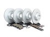 ES#3047780 - 34106787490KT4 - Front & Rear Brake Service Kit - Featuring Zimmermann coated rotors and ECS DD23 Daily Driver ceramic pads - Assembled By ECS - BMW