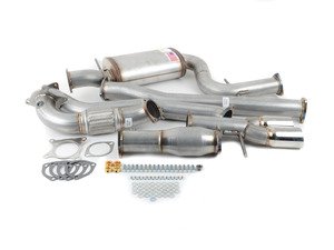 ES#3081797 - 9432255 - 3" Turbo-Back Exhaust System - Aluminized Steel - Non-Resonated - (NO LONGER AVAILABLE) - Aluminized Steel construction with 200-cell high flow cat, with twin single wall polished tips - 42 Draft Designs - 