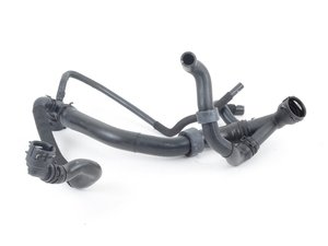 ES#3151600 - 5Q0122101DT - Radiator Hose - Upper - Connects upper radiator to the coupling piece, includes quick disconnect - Genuine Volkswagen Audi - Audi Volkswagen