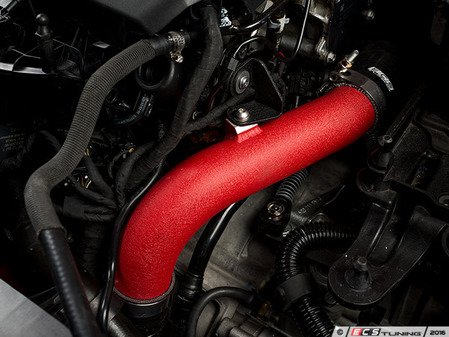 ES#3134074 - 009037ECS02-02 - High Flow Turbo Outlet Pipe Kit - Wrinkle Red - Improve airflow and reduce restrictions with our High Flow Turbo Outlet Pipe Kit! - ECS - Audi Volkswagen