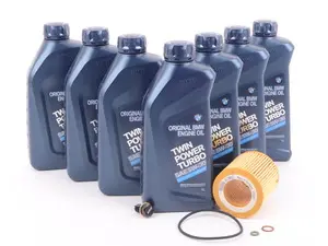 Genuine BMW Oil Change Kit - with ECS Magnetic Oil Drain Plug