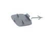 ES#3013460 - 4M0807241B4W3 - Front Tow Hook Cover - Anthracite - Covers the location in the front core support for the tow hook - Genuine Volkswagen Audi - Audi