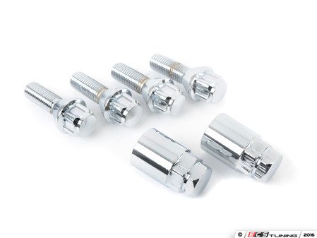 ES#3191469 - LGE0102CR - 2.17" Lock Bolt Kit - Chrome - (NO LONGER AVAILABLE) - Includes 4 Conical seat locking lug bolts and 2 lock keys - VMS Racing - 