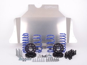 ES#2996683 - 014249ecs01KT1 - ECS StanceEnhance Kit With VWR Race Springs WITH ECS Street Shield - Featuring ECS Flush Kit and Volkswagen Racing Lowering Springs while adding protection with the ECS Tuning ALuminum Street Shield - Assembled By ECS - 
