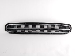 ES#74191 - 51112755463 - Bumper Lower Grille Black With Chrome - Priced Each - Replace your stone chipped gille on your MINI - Genuine MINI - MINI