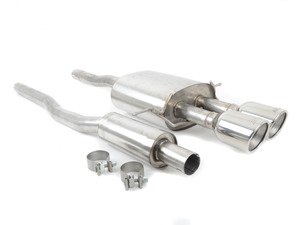 ES#3058554 - 140517 - Stainless Steel Cat-Back Exhaust - S Type - 2.25" stainless steel with dual 4" dual oval-rolled, angle-cut tips - Borla - MINI