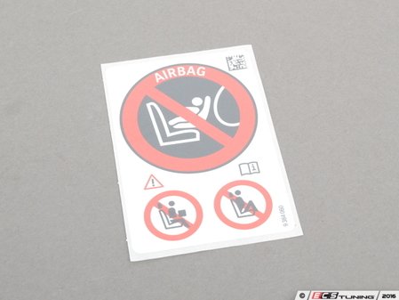 ES#2848234 - 07149384060 - INSTRUCTION NOTICE, PASSENGE - Genuine BMW - BMW