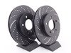ES#2795962 - 34116855152KT7 - Performance Front Brake Service Kits  - Featuring ECS V5 drilled & slotted brake rotors and ECS EP24 "Enthusiast Performance" brake pads. - Assembled By ECS - BMW