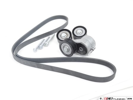ES#2765984 - 022145933APKT1 - Accessory Belt Kit - Keep your drive belt tight with a new belt, tensioner, and hardware - Assembled By ECS - Volkswagen