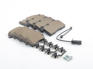 ES#2762277 - 8R0698151JKT - Front & Rear Brake Pad Kit - Factory replacement pads and wear sensor to restore a stock feel - Genuine Volkswagen Audi - Audi