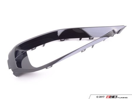 ES#2714879 - 51117294840 - Fog Light Bumper Trim - Right - Gloss black bumper trim that surrounds your fog light - Genuine BMW - BMW