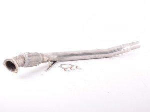 ES#3175268 - 251125R - Performance Stainless 2.5" Downpipe  - High flow, stainless downpipe kit to be used with factory exhaust - Techtonics Tuning - Audi