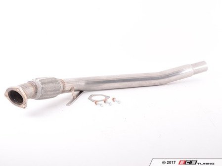 ES#3175268 - 251125R - Performance Stainless 2.5" Downpipe  - High flow, stainless downpipe kit to be used with factory exhaust - Techtonics Tuning - Audi