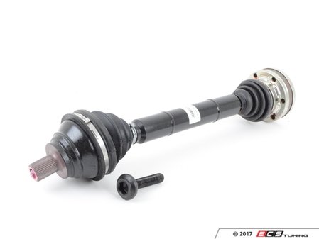 ES#3209627 - 1K0407272JF - Front Axle Assembly - Right - Driveshaft with inner and outer CV joints - GKN Drivetech - Audi Volkswagen