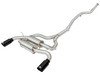 ES#2985597 - 49-36326-B - Cat Back Exhaust System - (NO LONGER AVAILABLE) - Mandrel-bent stainless steel with black tips - AFE - 
