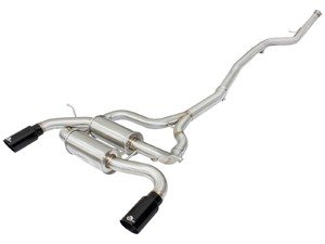 ES#2985597 - 49-36326-B - Cat Back Exhaust System - (NO LONGER AVAILABLE) - Mandrel-bent stainless steel with black tips - AFE - 