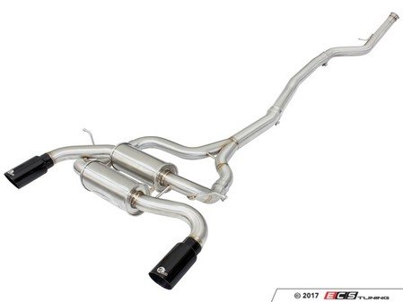 ES#2985597 - 49-36326-B - Cat Back Exhaust System - (NO LONGER AVAILABLE) - Mandrel-bent stainless steel with black tips - AFE - 