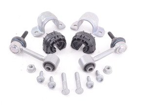 ES#2776627 - 1K0511327ASKT2 - Rear Sway Bar Installation Kit - 21mm - Includes end links, bushings, clamps and bolts - Genuine Volkswagen Audi - Volkswagen