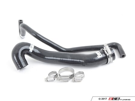 ES#3188379 - FM225AH-BLKc - Silicone Boost Hose Kit - Black - High strength hoses for the diverter valve to boost pipe and the N75 hose - With Clamps - Forge - Audi