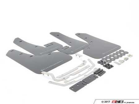 ES#3129665 - MF37URBLKSIL - Mud Flap Kit - Black With Silver Logo - (NO LONGER AVAILABLE) - Durable, polyurethane mud flaps - Rally Armor - 