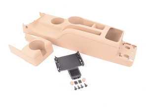 ES#2986350 - 1j0863323ac7r3KT - Center Console Conversion - Pure Beige - (NO LONGER AVAILABLE) - Conversion to add center cup holders to early MK4 vehicles. Allows the factory armrest to be retained. - Genuine Volkswagen Audi - Volkswagen