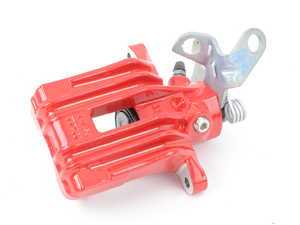 ES#2697444 - 1K0615424Q - Rear Brake Caliper - Right - Does not include the caliper carrier. Painted Red - Genuine Volkswagen Audi - Volkswagen