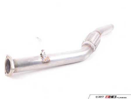 ES#3175272 - 251127R - Performance Stainless 2.5" Downpipe  - High flow, stainless downpipe kit to be used with factory exhaust - Techtonics Tuning - Audi