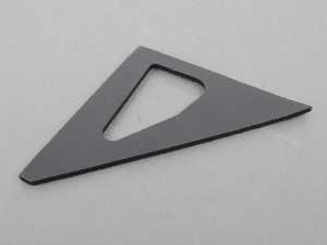 ES#1667145 - 1268110498 - Exterior Mirror Seal - Outside Right (Passenger) Side - Seals where the exterior mirror attaches to the door - Genuine Mercedes Benz - Mercedes Benz