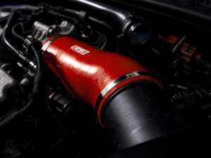 ES#3177641 - 019397ECS01A03 - Silicone Throttle Body Inlet Hose - Red - Improve airflow with our smooth, high flowing silicone throttle body inlet coupler - ECS - Audi Volkswagen