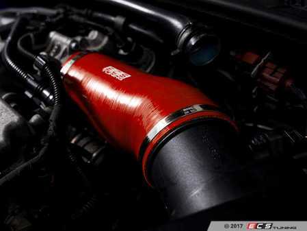 ES#3177641 - 019397ECS01A03 - Silicone Throttle Body Inlet Hose - Red - Improve airflow with our smooth, high flowing silicone throttle body inlet coupler - ECS - Audi Volkswagen