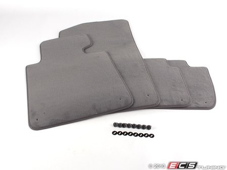 ES#124532 - 51478227527 - Carpeted Floor Mat Set - Gray - Complete set of four without BMW heel pad - Genuine BMW - BMW