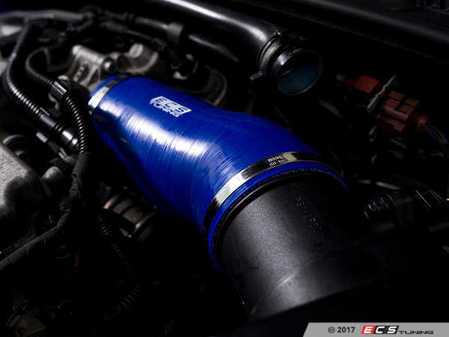 ES#3177640 - 019397ECS01A02 - Silicone Throttle Body Inlet Hose - Blue - Improve airflow with our smooth, high flowing silicone throttle body inlet coupler - ECS - Audi Volkswagen
