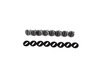 ES#124532 - 51478227527 - Carpeted Floor Mat Set - Gray - Complete set of four without BMW heel pad - Genuine BMW - BMW