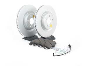 ES#3146814 - ESK6154 - Power Stop Euro-Stop Premium Front Brake Kit (345mm) - An authentic OE-specification front braking solution featuring European-sourced pads, high-carbon smooth Geomet coated rotors, and strict ECE-R90 certification. - Power Stop - Audi