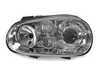 ES#3220968 - 441-1183PXNDAE1 - Projector Headlight Set - Chrome - With fog lights, with clear turn signal lenses - Depo - Volkswagen