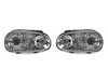 ES#3220968 - 441-1183PXNDAE1 - Projector Headlight Set - Chrome - With fog lights, with clear turn signal lenses - Depo - Volkswagen