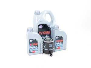 ES#3144633 - N90813202YKT - Oil Service Kit - With ECS Magnetic Drain Plug - Includes Mann oil filter and Fuchs 5w-40 oil - Assembled By ECS - Audi Volkswagen
